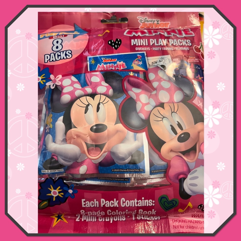 💖Minnie Mouse 8 Pack of Birthday Party Favors💖